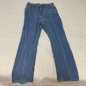 COWBOY HIGH-WAISTED BOOT CUT JEANS